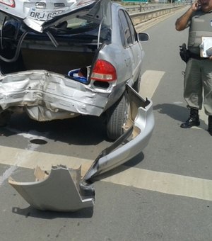 Acidente entre carro e moto é registrado em Arapiraca