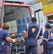 Motociclista e pedestres ficam feridos após atropelamento na BR-104, em Maceió