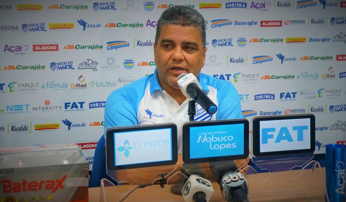 Marcelo Cabo promete CSA com intensidade após vitória sobre o Cruzeiro