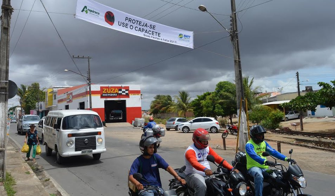 SMTT lança campanha de prevenção de acidentes e paz no trânsito nas ruas de Arapiraca