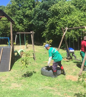Bairros de Maceió ganham novos parques infantis sustentáveis