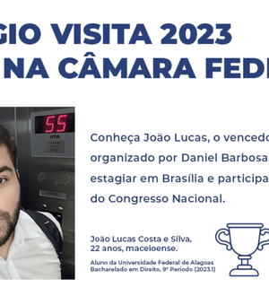Estudante de Direito é selecionado para estágio-visita em processo seletivo aberto por Daniel Barbosa