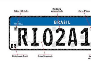 Placas de veículos padrão Mercosul começa a ser usada no Rio de Janeiro