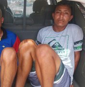 Jovens de Arapiraca são presos roubando celular no município de Coité do Nóia, no Agreste