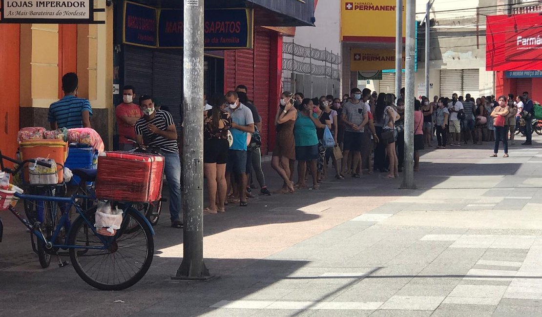 Pandemia deixa 255 mil pessoas afastadas do trabalho em Alagoas