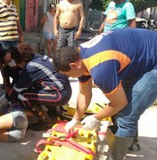Adolescente sofre acidente ao dirigir ciclomotor em Arapiraca
