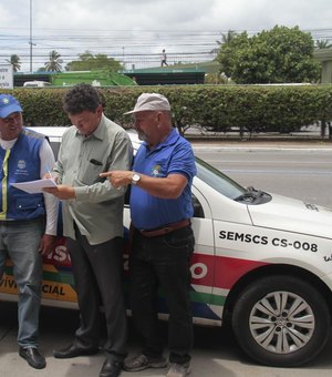 Agentes fiscalizam publicidade irregular e poluição visual em Maceió