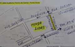 Croqui mostra local da obra da Casal; trânsito de veículos ficará interditado a partir desta segunda-feira (24)