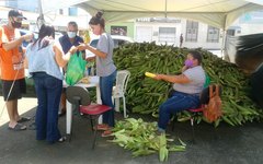 Venda de milho verde na Praça da Faculdade