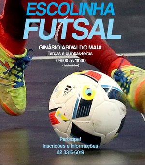 Prefeitura lança Escolinha de Futsal nesta terça-feira (19)