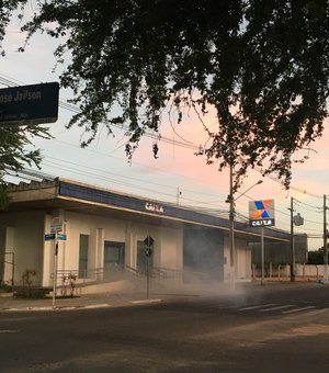 Fumaça em agência bancária causa preocupação em Arapiraca
