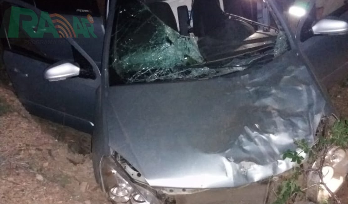 Animal na pista provoca acidente com vítima fatal em Delmiro Gouveia
