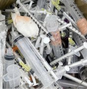 Vigilância Sanitária recolhe 20 kg de resíduos de serviços de saúde contaminados