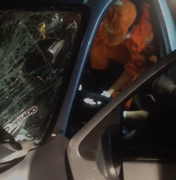 [Vídeo] Acidente entre dois veículos deixa um gravemente ferido em Palmeira dos Índios