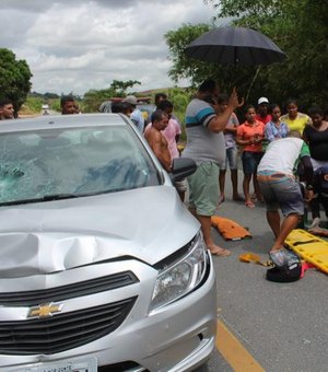 Acidente de trânsito deixa índio gravemente ferido em Joaquim Gomes
