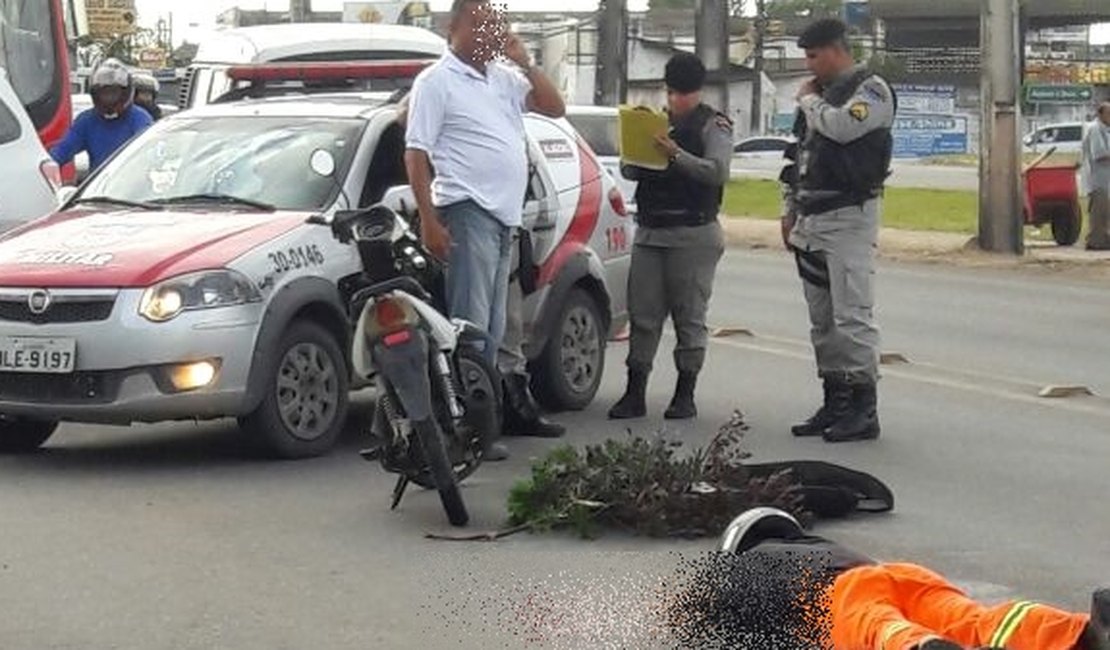 Gari morre em acidente com motocicleta na parte alta de Maceió