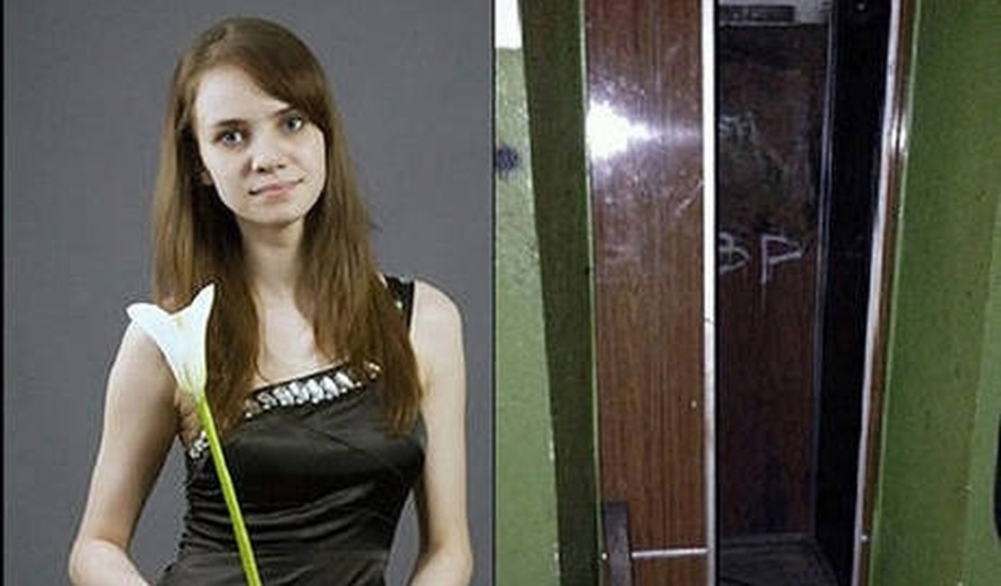 Russa é decapitada pelo elevador em frente ao filho