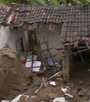 Deslizamento de terra deixa criança de 1 ano e 10 meses soterrada em Rio Largo
