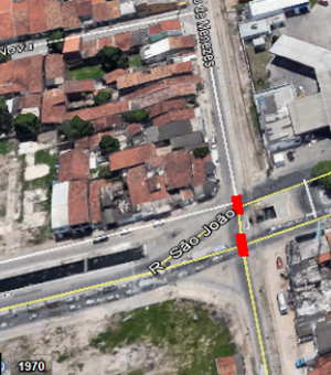 Obra ferroviária interfere no trânsito no bairro do Bom Parto, em Maceió