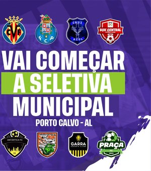 Começa nesta terça-feira seletiva para o Campeonato de Futsal de Porto Calvo