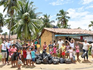 Crianças de Maragogi participam de ação de Educação Ambiental no povoado São Bento