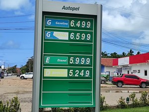 Preço da gasolina comum sobe para R$ 6,49 em Maragogi