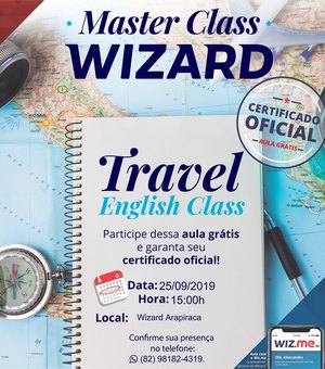 Wizard Arapiraca oferece aula grátis de Inglês
