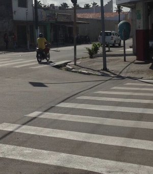 Sinalização de faixas de pedestres ganha reforço nos bairros de Maceió
