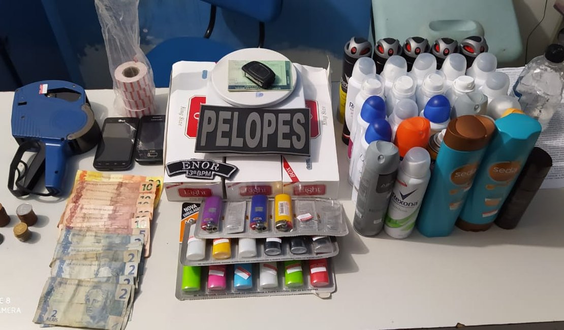 Dupla assalta supermercado em Igaci e polícia prende os criminosos em Arapiraca