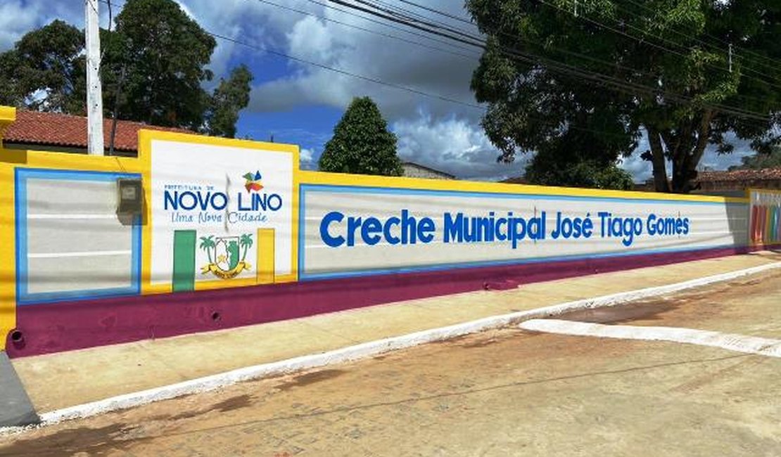 Prefeitura de Novo Lino entrega creche reformada