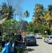 Moradores de Porto de Pedras fazem protesto por causa da violência