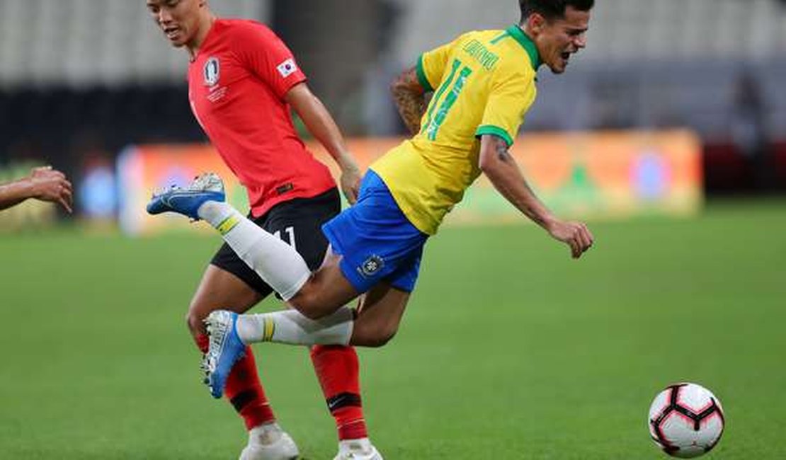 Brasil derrota Coreia do Sul por 3 a 0 e volta a vencer após 5 jogos