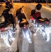 Três motocicletas roubadas são recuperadas mediante operação policial, em Arapiraca