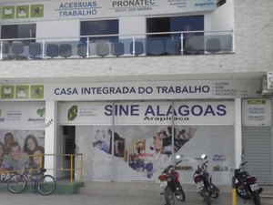 Nesta segunda-feira (13) Sine oferta 31 vagas de trabalho em Arapiraca