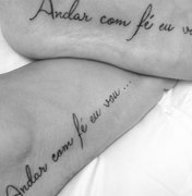 Preta Gil e noivo tatuam mesma música de Gilberto Gil nos pés