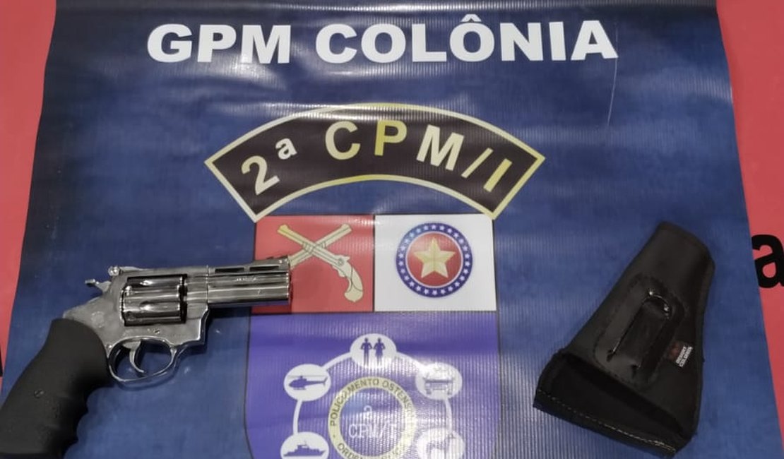 Homem é preso com arma de fogo em Colônia Leopoldina