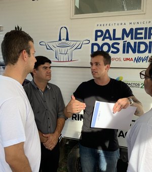 Programa Pet Amigo recebe visita do delegado Leonan Pinheiro, em Palmeira