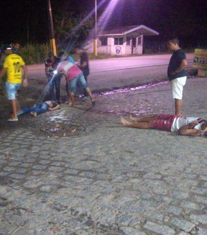 Colisão entre moto e carros deixa feridos em São Luís do Quitunde