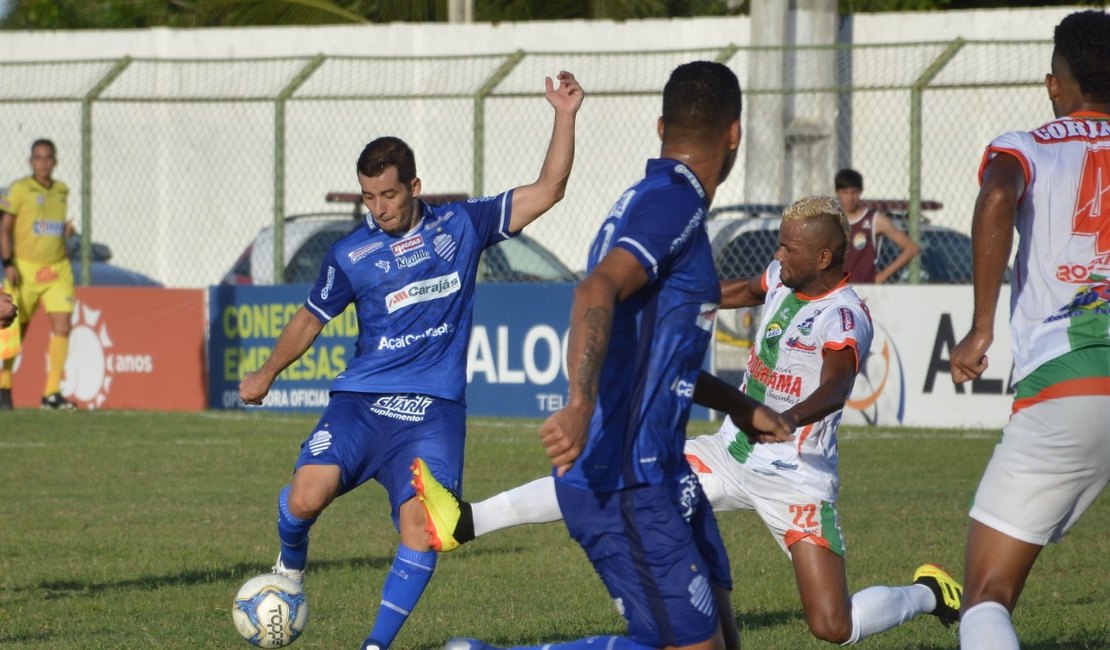 Coruripe e CSA empatam e vão se enfrentar na semifinal do estadual