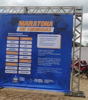 Triagem para a Maratona de Cirurgias acontece nesta quarta (24) e quinta (25) em Palmeira