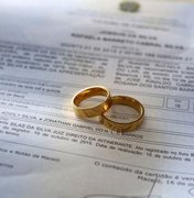 Cresce o número de casamentos oficializados em Alagoas