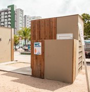 Banheiros públicos da orla marítima de Maceió funcionam em novo horário