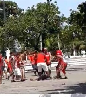 Homem é agredido por torcedores do CRB em Maceió