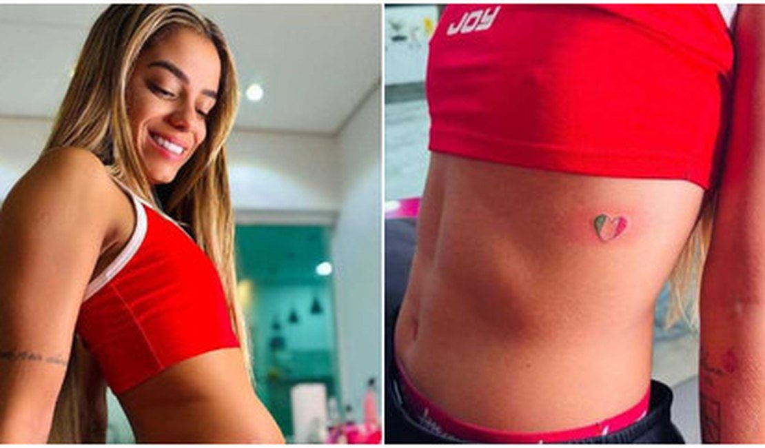 Key Alves vira piada após errar bandeira do México em tatuagem