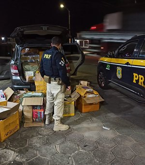 Táxi que transportava quase 10 mil produtos sem nota para Maceió é interceptado em São sebastião