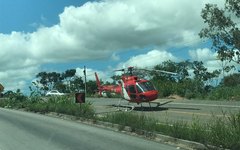 Helicóptero do Samu foi acionado para resgatar vítimas