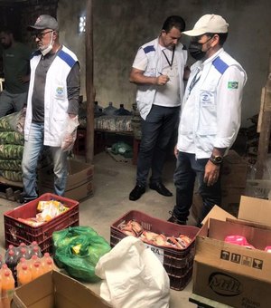 Vigilância Sanitária apreende 3 mil kg de alimentos impróprios para consumo