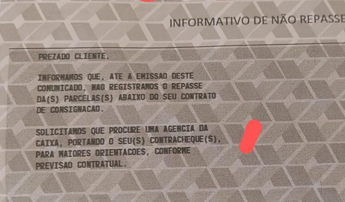 Servidores de Limoeiro de Anadia recebem carta cobrando empréstimo descontado pela prefeitura
