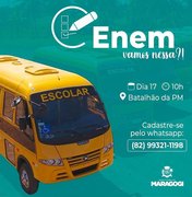 Prefeitura de Maragogi disponibiliza transporte para estudantes no Enem