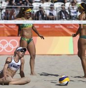 Larissa e Talita estreiam com vitória fácil no vôlei de praia